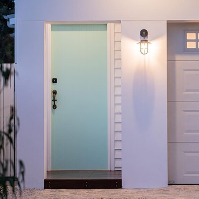 New exterior light installed