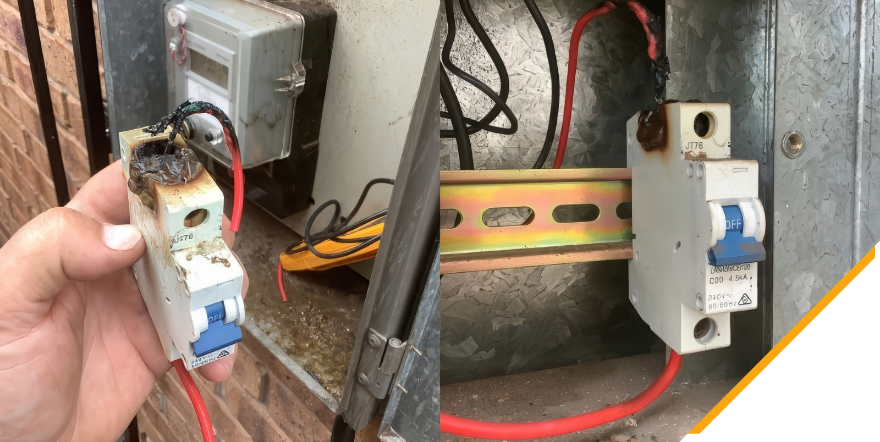 Inconsistent power supply caused by electrical faults