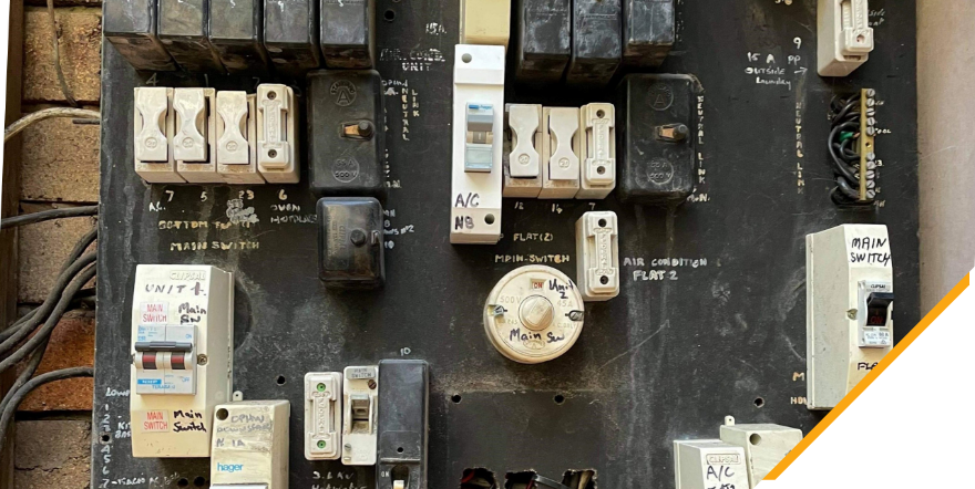 An old fuse box on a Sydney home