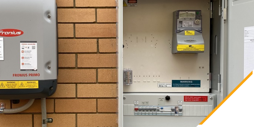 A switchboard with an upgraded metre box installation