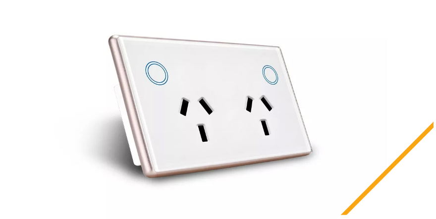 An electrician installing a new PowerPoint