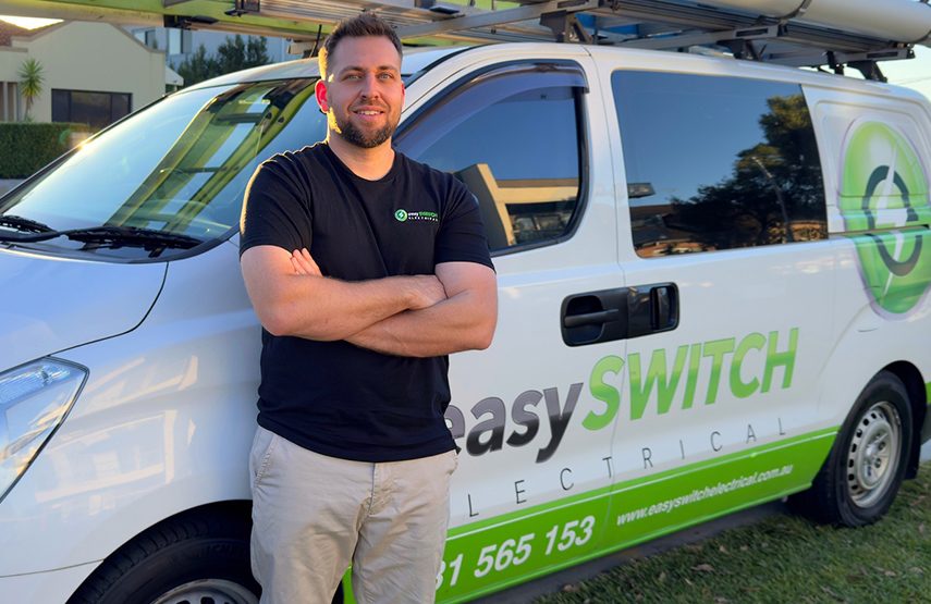 Rick the electrician ready to respond to an emergency electrical callout in the Sydney area
