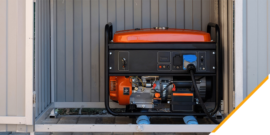 An emergency power generator installation