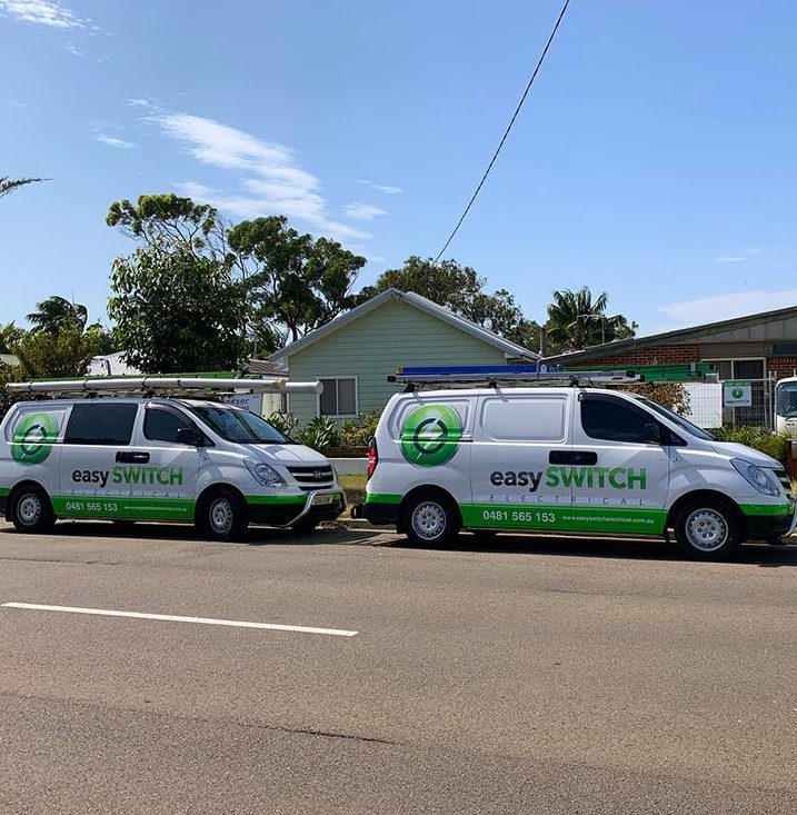 The Easy Switch Electrical crew ready to install data cabling