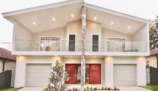 A new home with the electrical wiring installed by Easy Switch Electrical